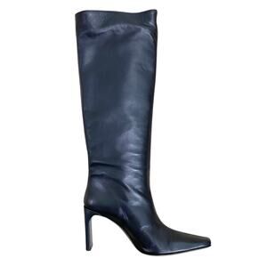 Staud Wally High Heel Boot 90MM In Black Leather 10 NWOB